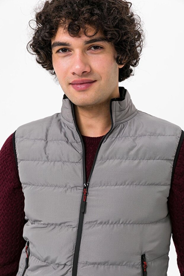 Slim Kalıp Kapitone Yelek - 3