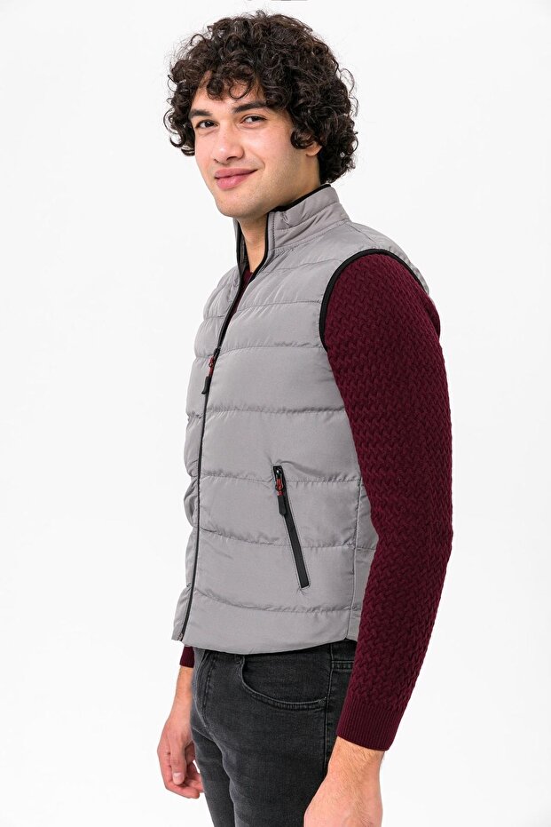 Slim Kalıp Kapitone Yelek - 5