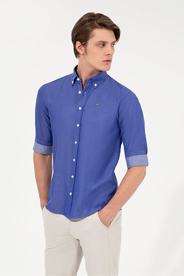 Men's Shirt - Navy Blue