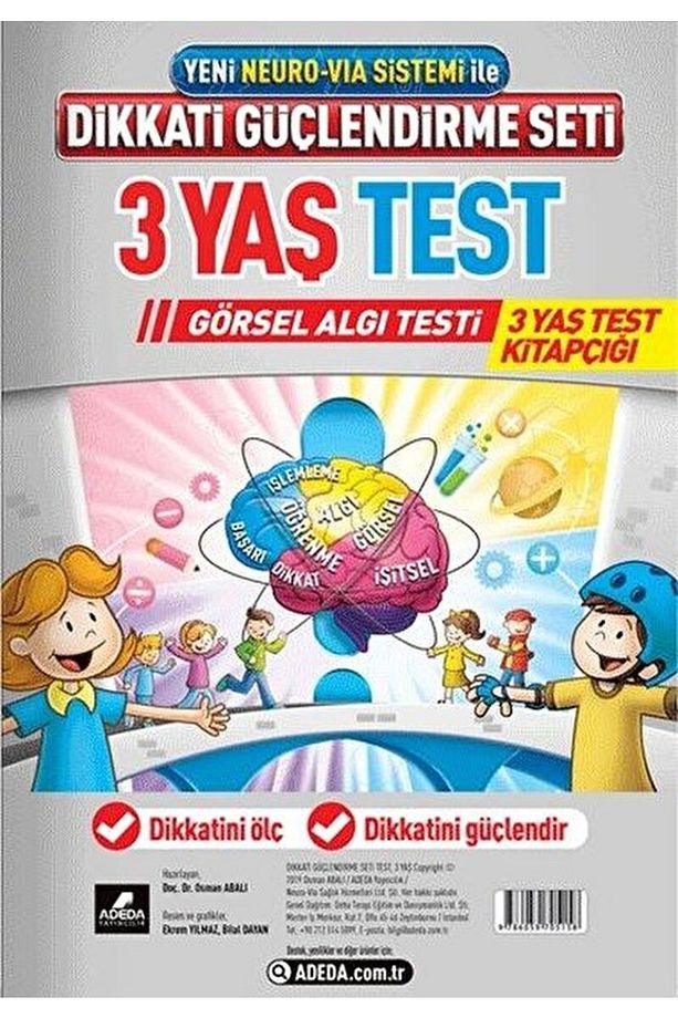 Dikkati Güçlendirme Seti 3 Yaş Test / Osman Abalı / / 9786059705158 - 1