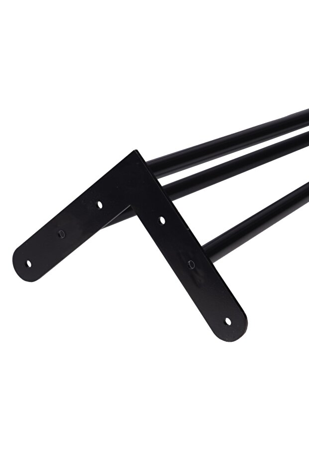 85 Cm Petek Üstü Raf & Dresuar Ayağı Metal Profil Boru Firkete Ayak Yüksek Bar Masası 1 Adet Pingolu - 3