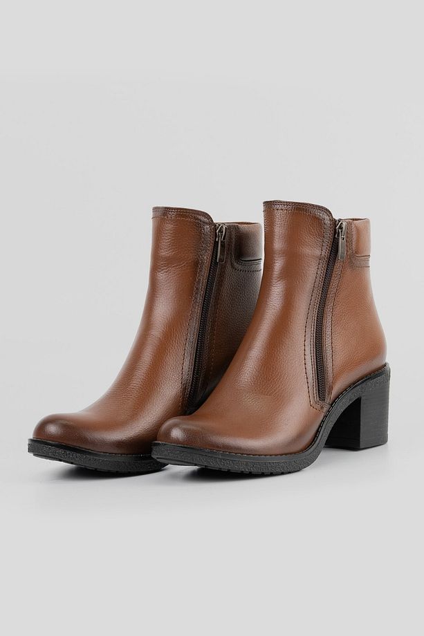 Kadın Taba Hakiki Deri 35-40 Numara Bot & Bootie - 2