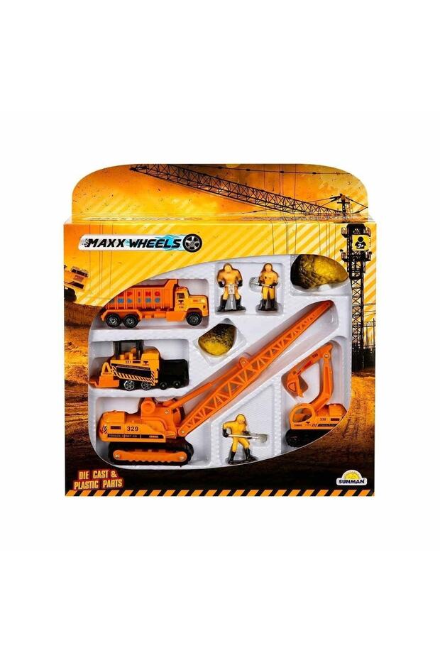 Maxx Wheels Inşaat Araç Seti - 1