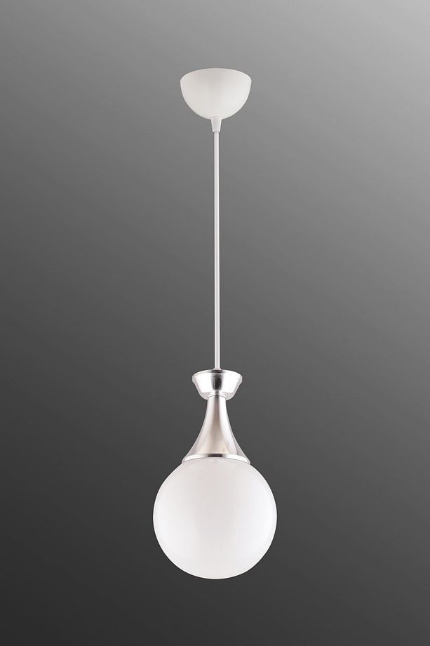 Minel Tekli Beyaza Krom Detaylı Modern Avize - 5