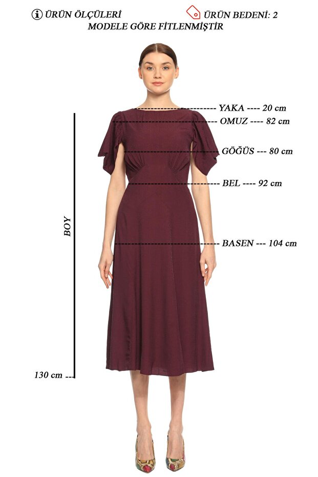 Mor Elbise - 5