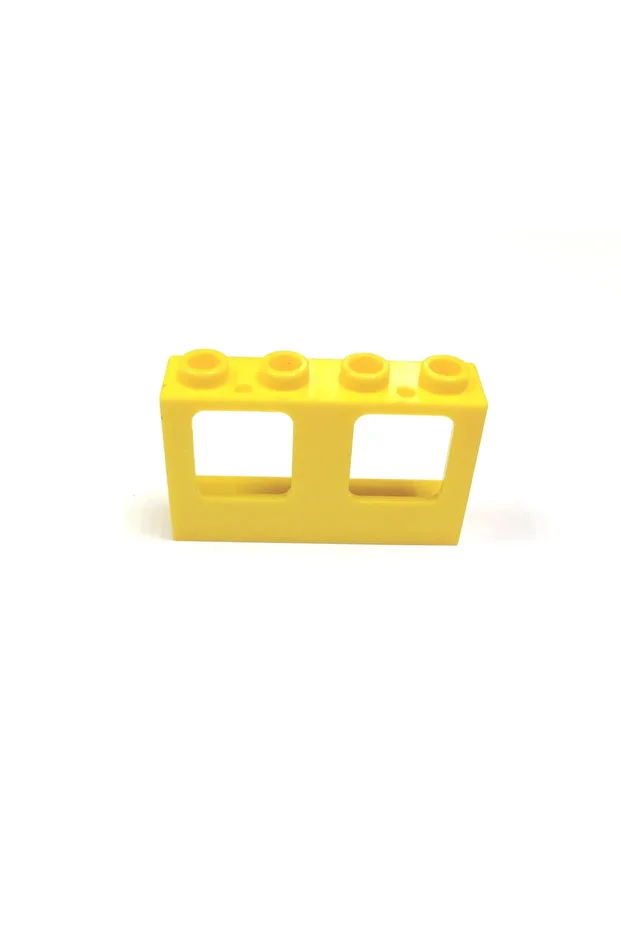 Orjinal Aksesuar Custom Moc Window 1 X 4 X 2 Sarı Tren Uçak Gemi Pencere 2 Adet Gönderilecek - 1