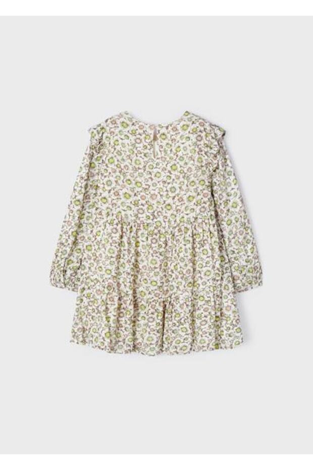 Girl's Brown Dress Printed