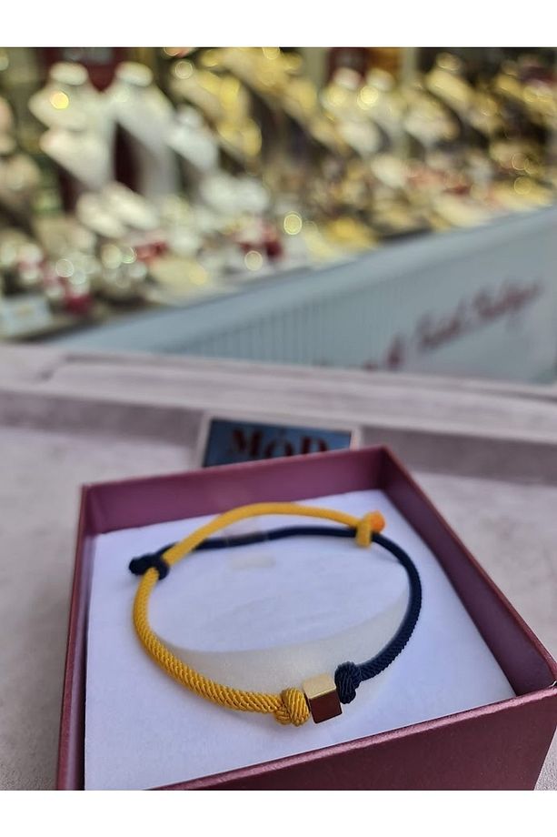 Fenerbahçe 14 Ayar Altın Küp Taraftar Bilekliği Her Bileğe Uyar - 3