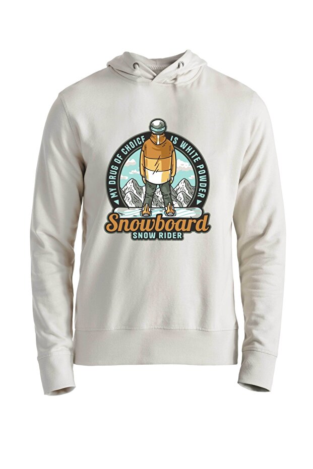 سويت شيرت Snowboard Snow Rider Ecru