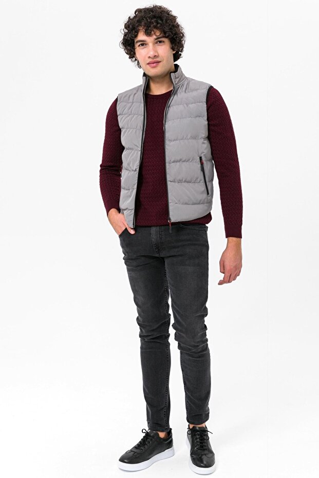 Slim Kalıp Kapitone Yelek - 4