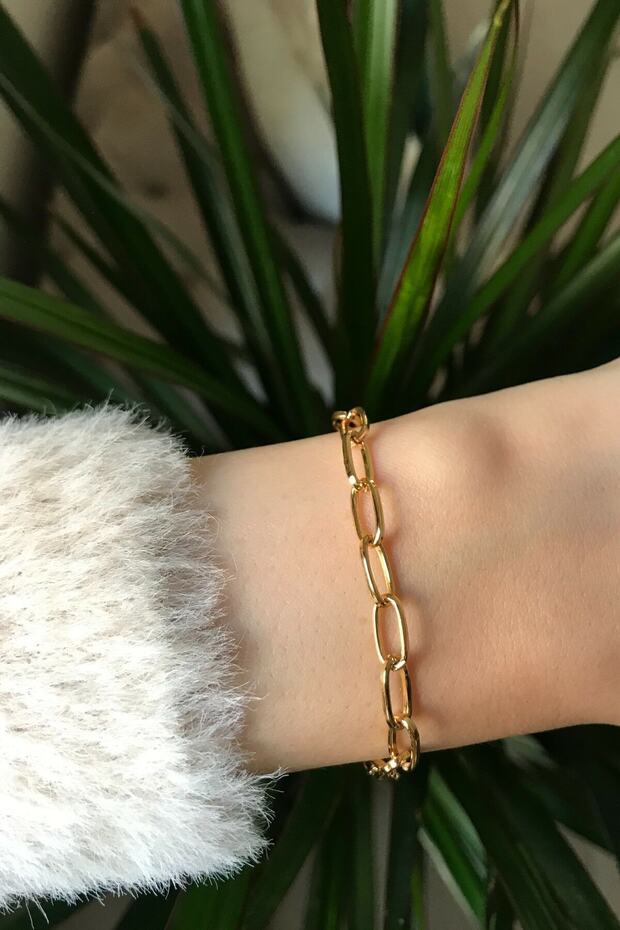 Tayem Interlocking Ring Chain Bracelet - 1