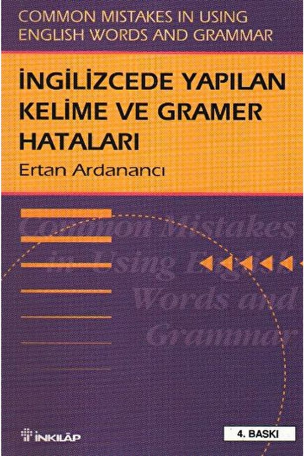 Ingilizce’de Yapılan Kelime Ve Gramer Hataları Common Mistakes In Using English Words And Grammar - 1