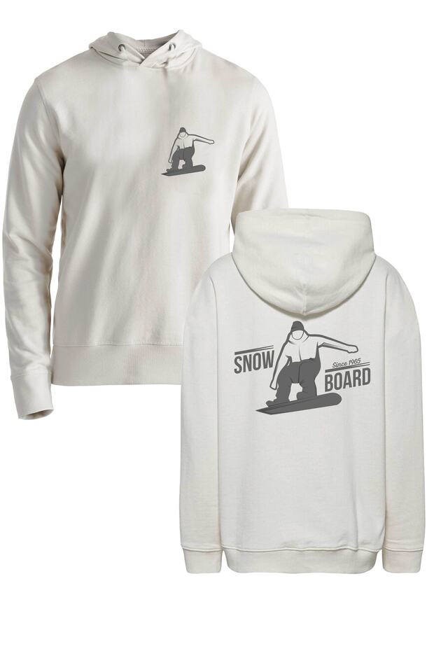 سويت شيرت Snowboad Ecru - 1