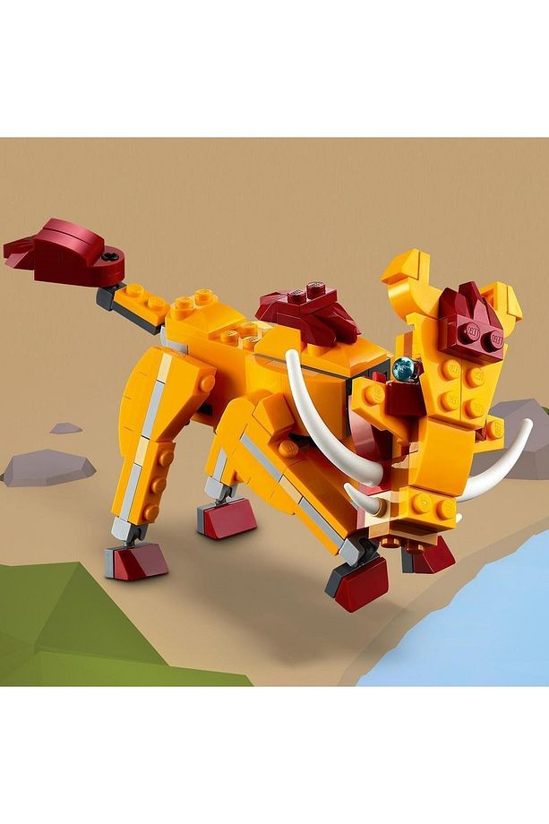 Creator 3’ü 1 Arada Vahşi Aslan 31112 3’ü 1 Arada Oyuncak Yapım Seti (224 Parça) - 8