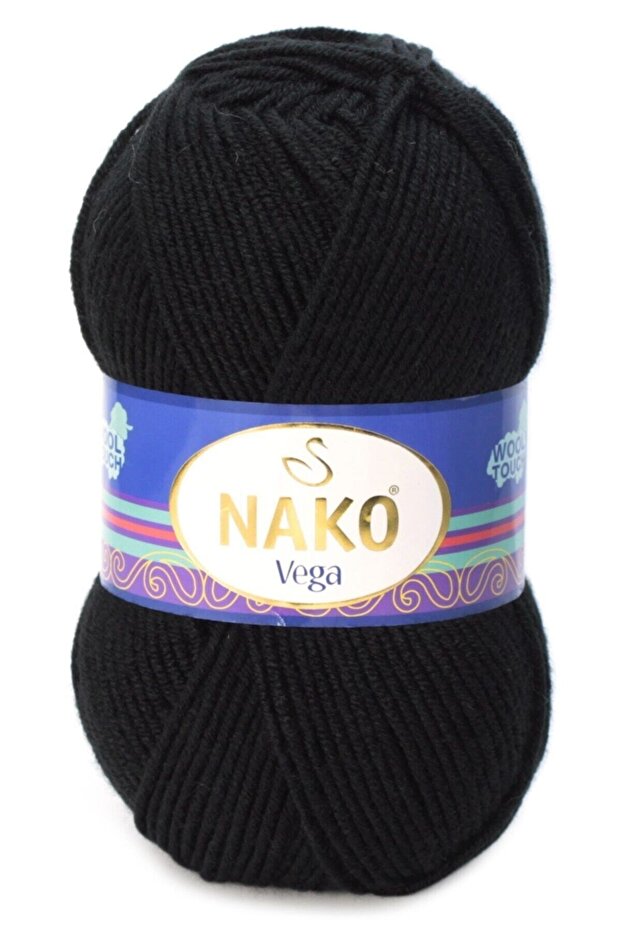 Vega El Örgü Ipi 5 Adet 217 Siyah - 1