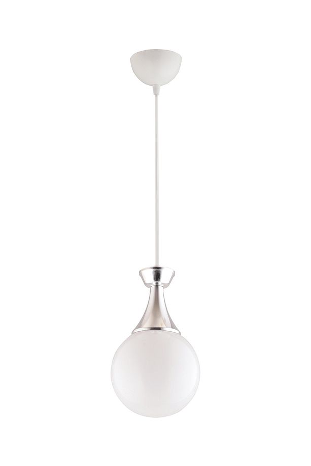 Minel Tekli Beyaza Krom Detaylı Modern Avize - 2