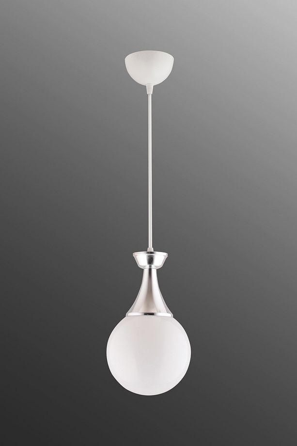 Minel Tekli Beyaza Krom Detaylı Modern Avize - 4