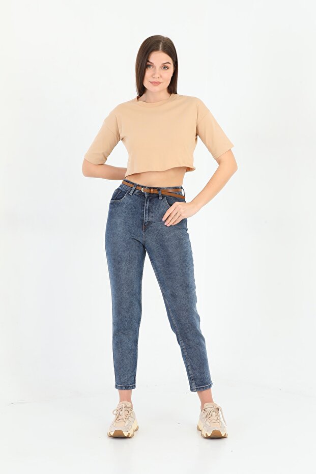 Kadın Ince Basic Taba Kemer - 2