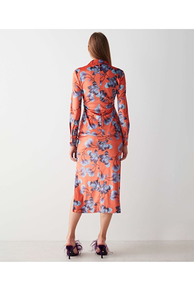 Çiçek Desen Gömlek - 4