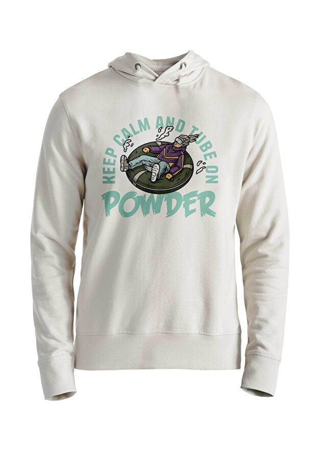Powder Snowboard Ecru Sweatshirt