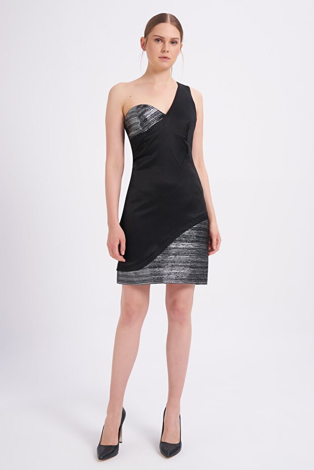 Blz-omuz Dekolteli Elbise - 2