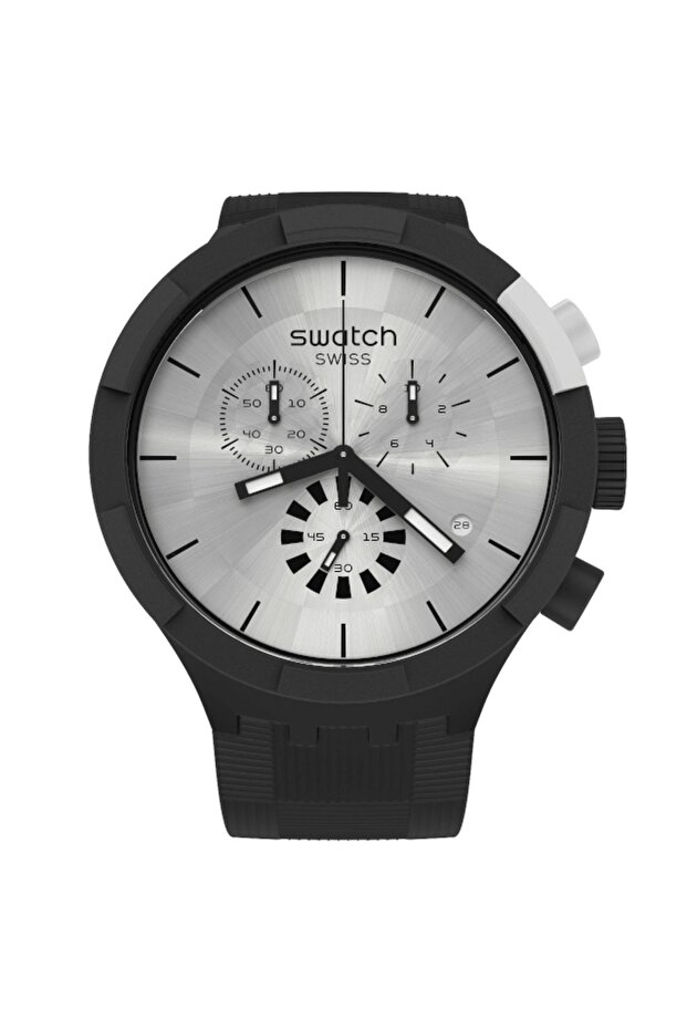 Chequered Silver Men's Wristwatch Sb02b404