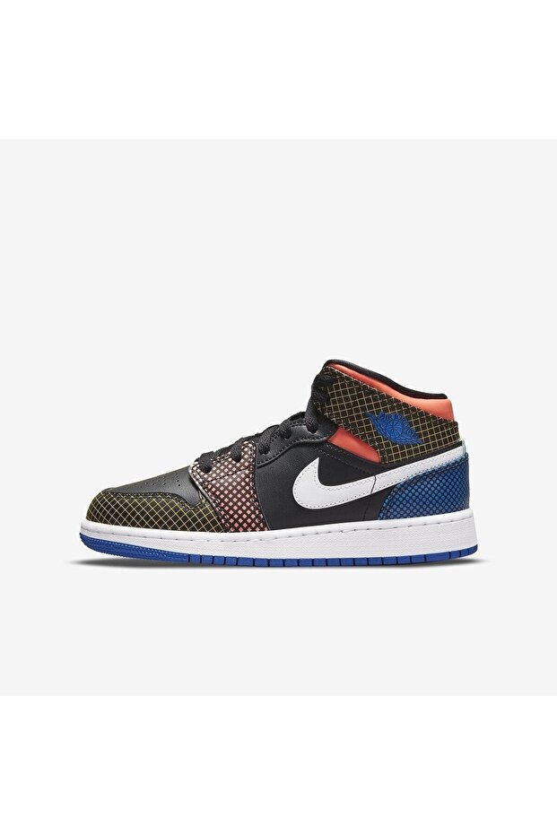 Jordan 1 Mid Mmd Multi-color Grid (gs) - Dc4092-001 - 2