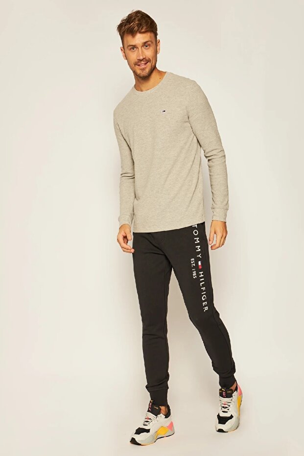 Erkek Basic Eşofman Altı Fit Kalıp //siyah - 2