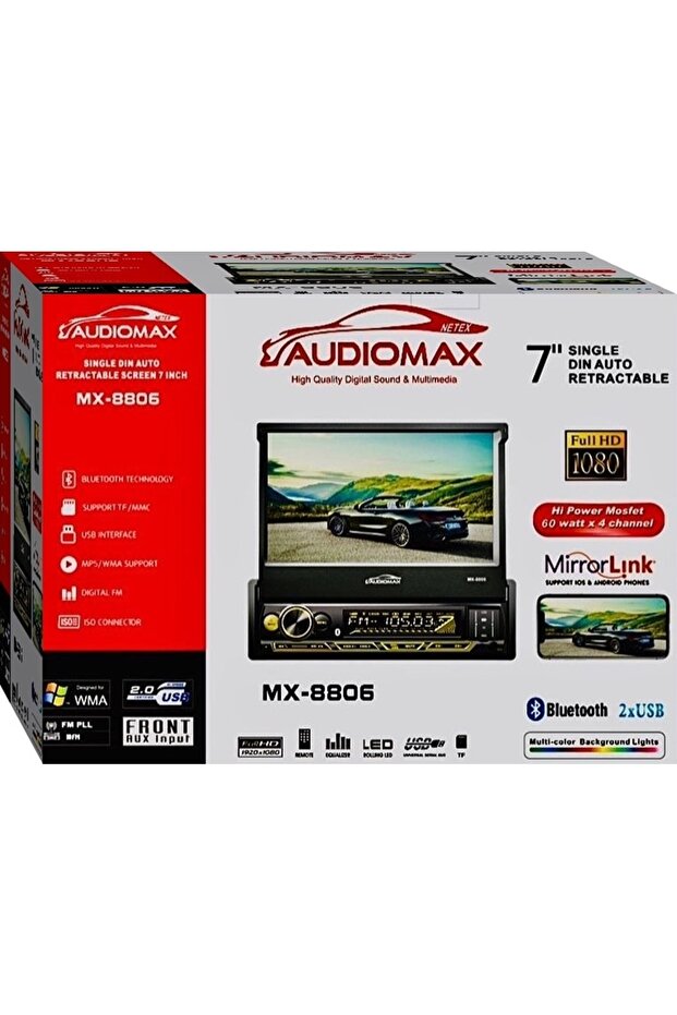 Indash 7 Inch Double Teyp Bluetooth Mirror-usb-sd-aux - 1