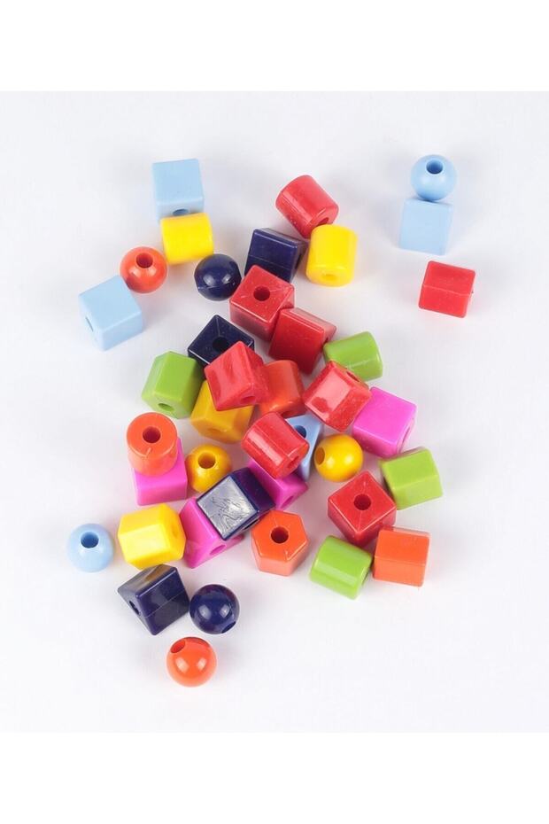 Educational Shapes String Stringing Bead Sorting Speedy Look Knee Brown - 4