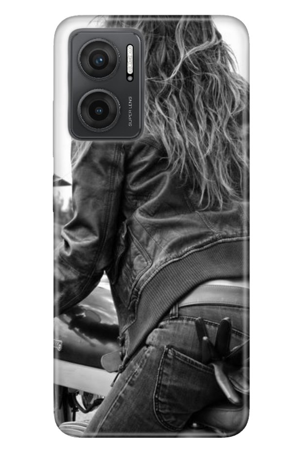 Xiaomi Redmi Note 11E Compatible Case 0.4mm Silicone Patterned Harley Girl