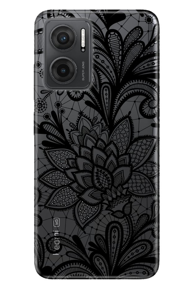 Xiaomi Redmi 10 5g Case 0.4mm Silicone Patterned Mandala Rose