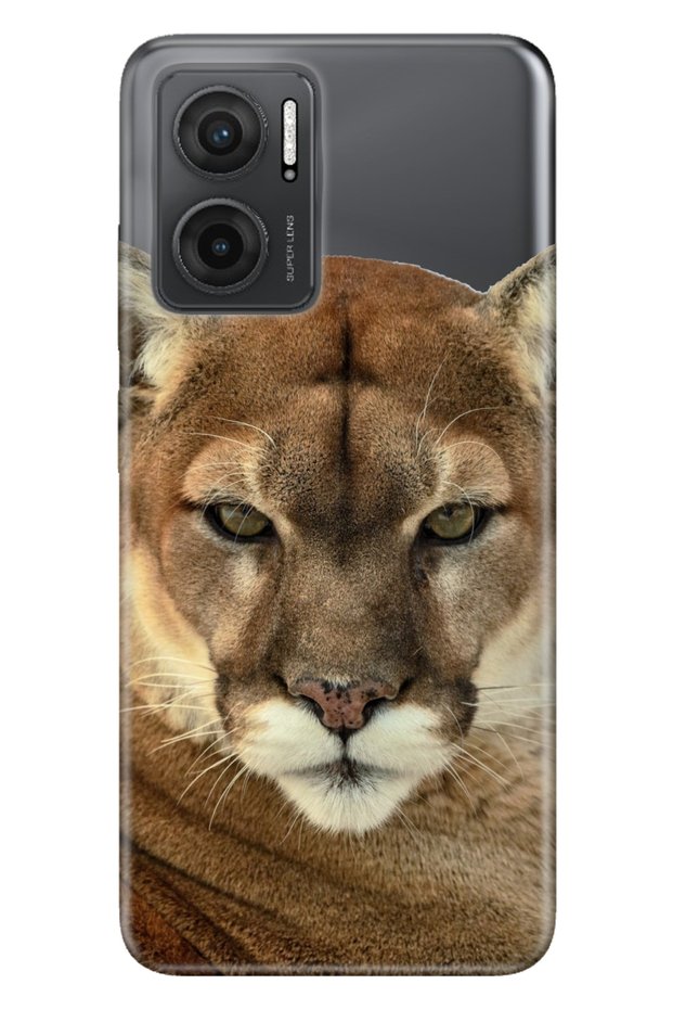 Xiaomi Redmi Note 11e Case 0.4mm Silicone Patterned Noble Lion Tiger