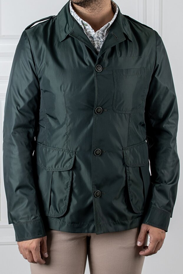 Interview Agata Mevsimlik Yeşil Mont - 6