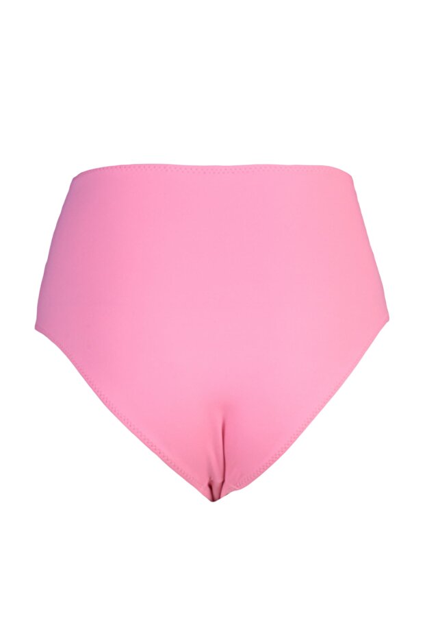 Pembe Cut Out Detaylı Hipster Yüksek Bel Bikini Altı TBESS20BA0184 - 8