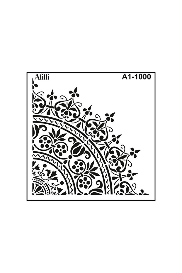 Afilli Stencıl A1-1000 Damask-1 - 1