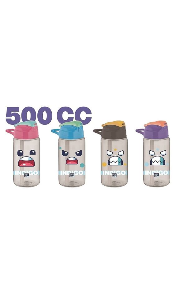 Stationery and Toy World Tritan Patterned Flask with Straw (water bottle) 500ml (Price is for 1 piece) - 1