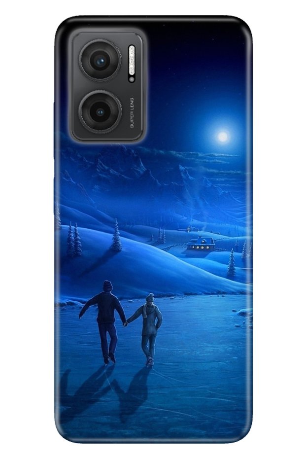 Xiaomi Redmi Note 11E Case 0.4mm Silicone Patterned Cold Love