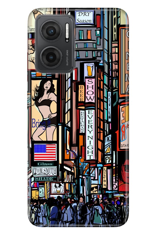 Xiaomi Redmi Note 11E Case 0.4mm Silicone Patterned New York Like
