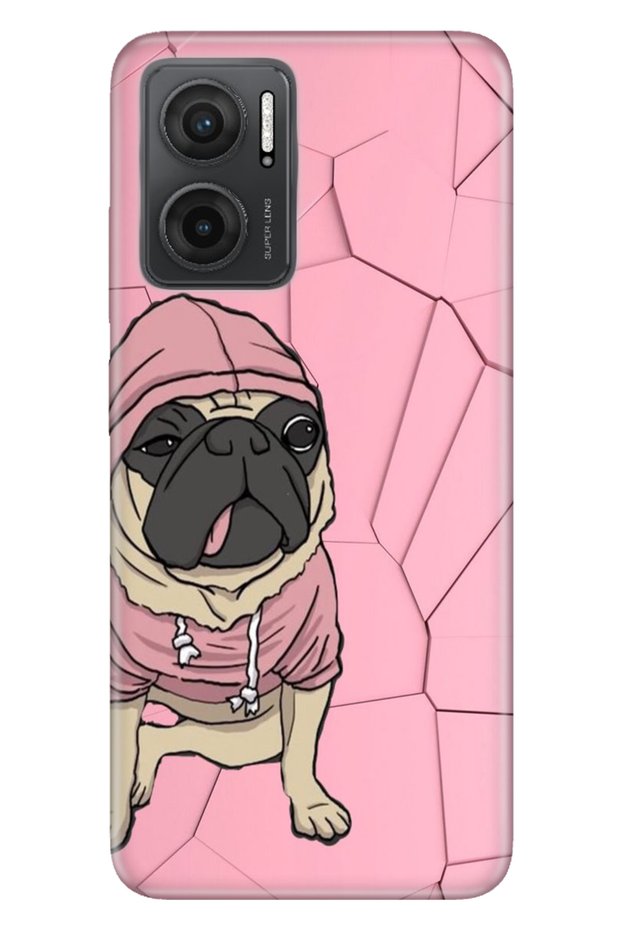 Xiaomi Redmi Note 11E Case 0.4mm Silicone Patterned Fancy Style Pug