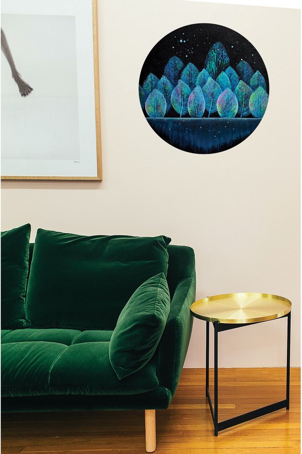 Leaf Wood Painting, Home, Living Room, Bedroom, Hall, Office Wall Decor Ornament