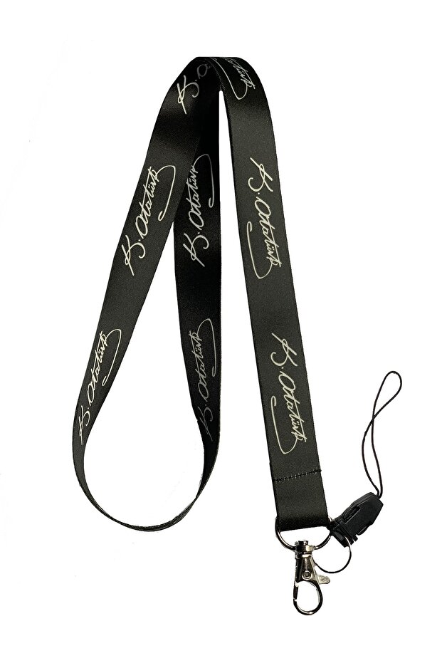 Ataturk Signed Neck Lanyard and Phone Strap