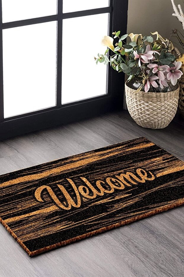 Paspas Welcome Desenli Kapı Önü Paspası 40 x 60 Cm - 1