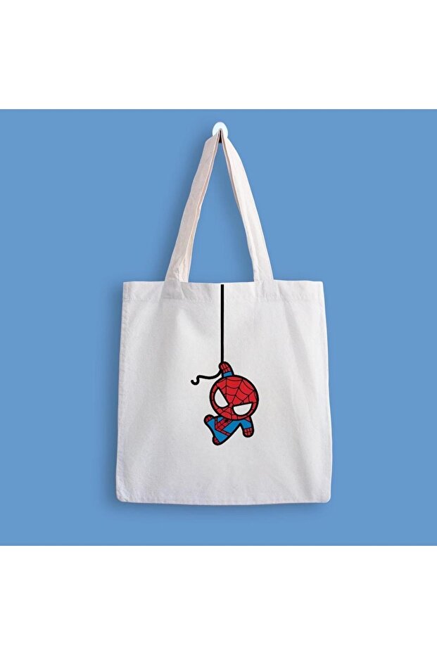 Spiderman Baskılı Bez Çanta - 1