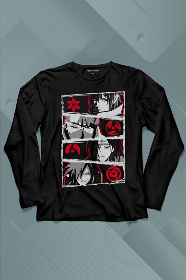 Naruto Kakashi Anime Manga Long Sleeve T-Shirt Printed T-shirt