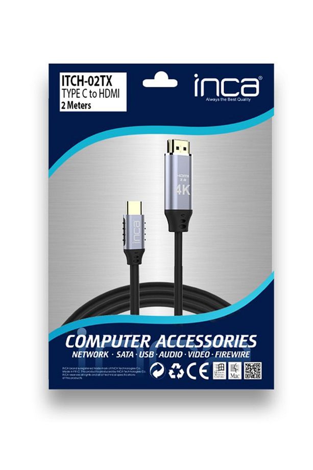 Itch-02tx Type C To Hdmı 4k Altın Uçlu Kablo 2 Metre - 4