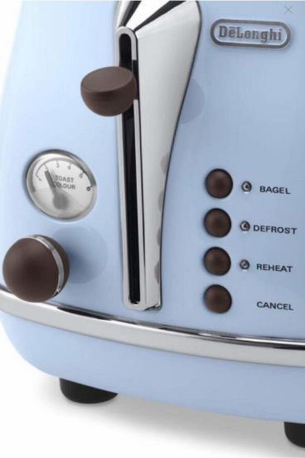 Icona Vintage Mavi Ekmek Kızartma Makinesi Ctov 2103.az - 2