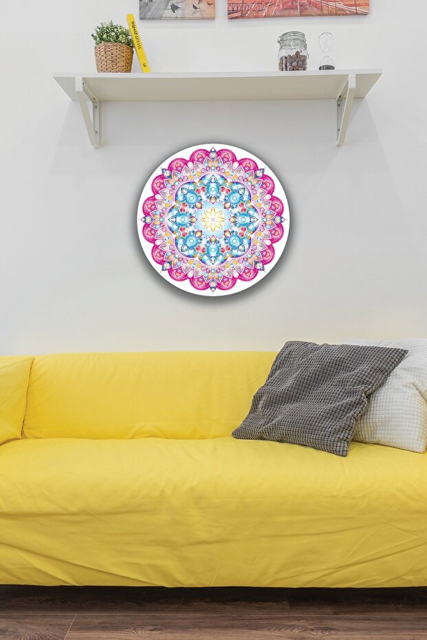 Mandala Patterned Wooden Painting Model, Home, Living Room, Hall, Office Stylish Wall Decoration