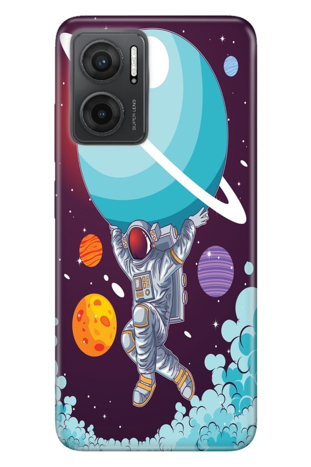 Xiaomi Redmi Note 11E Case 0.4mm Silicone Patterned Astronaut