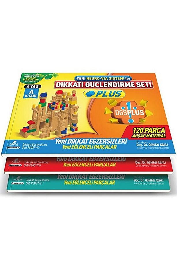 Dikkati Güçlendirme Seti Plus (3 Kitap Materyalsiz - 6 Yaş) / / 9786054493814 - 1